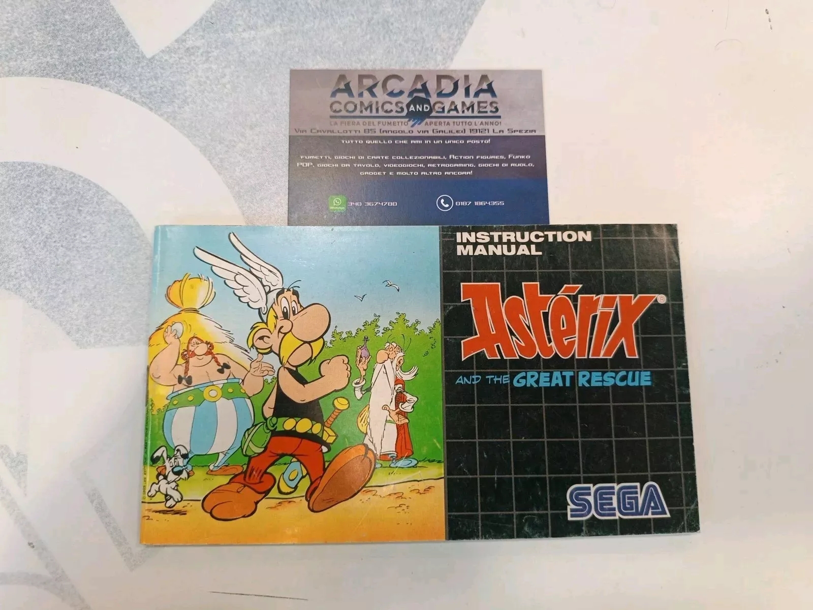 Asterix And The Great Rescue Manuale Di Istruzioni Mega Drive SEGA PAL